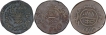 Lot-of-Three-Copper-One-&-Half-Dokdo-Coins-of-Kutch-State-of-Khengarjji-III.