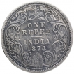 Calcutta-Mint-Silver-One-Rupee-Coin-of-Victoria-Queen-of-1874