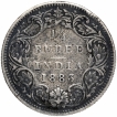 Bombay-Mint-Silver-Quarter-Rupee-Coin-of-Victoria-Empress-of-1883