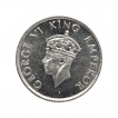 Bombay Mint Nickel Quarter Rupee Coin of King George VI of 1946
