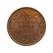 Calcutta Mint Bronze One Quarter Anna Coin of King George V of 1936