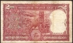 Rare Double Printing Error Two Rupees Note of 1985 Signed by R.N. Malhotra.