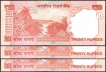 Very Rare Serial Number Printing Error Twenty Rupees Notes of 2014 Signed by Raghuram G Rajan.