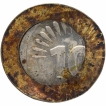 Hyderabad Mint Error Bi-Metallic Ten Rupees Coin of Republic India of 2009.