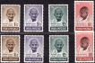 1948 Mahatma Gandhi, 4 Value Stamps, 2sets, White GUM, MLH