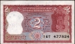 Printing Shifted Error Two Rupees Note Signed by R.N. Malhotra.