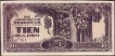 Ten Gulden Note of 1942 of Indonesia.