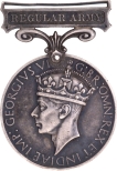 King George VI, British Empire, Army Long Service and Good Conduct Silver Medal (1949-52), Clasp Regular Army.
