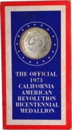 The Offical 1973 California American Revolution Bicentennial Silver Medallion.