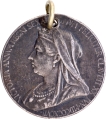 Diamond Jubilee Silver Medallion of Victoria Queen of United Kingdom.