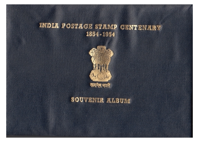 India-Postage-Stamp-Centenary-Souvenir-Album-1854-1954.