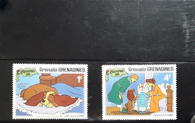 Grenada-Grenadines-Christmas-Stamp-In-The-Walt-Disney-Cartoon-Series-1981-MNH.