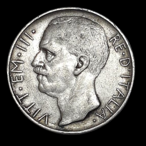 Silver-10-Lire-Coin-of-Vittorio-Emanuele-III-Italy-of-1929.