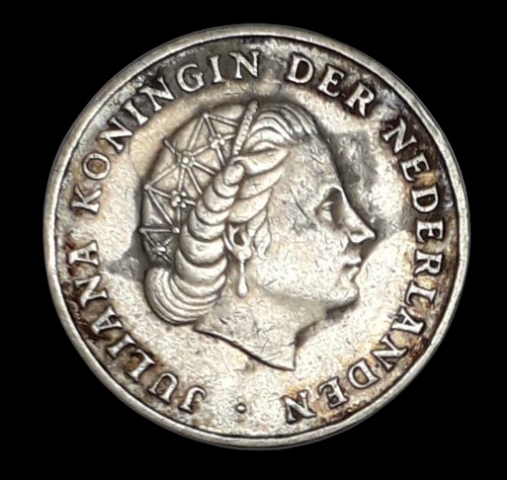Silver-1-Gulden-Coin-of-Wilhelmina-Nederland-1952.