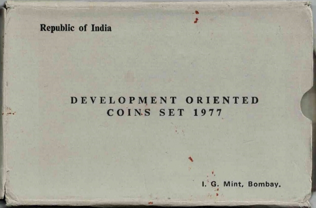 1977-UNC-Set--Save-For-Development-Bombay-Mint-Set-of-2-Coins.