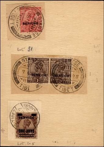Very Rare King George V TIBET Franked Stamps in Jal Cooper Booklet