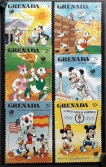 Grenada-Seoul-Olympic-Set-of-6-Stamps-In-the-Disney-Series-1998-MNH.
