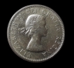 Silver-50-cents-Coin-of-Eilzabeth-II-Canada-of-1964.