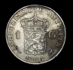 Silver-1-Gulden-Coin-of-Wilhelmina-Nederland-1964.