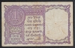 Extremely-Rare-Unprinted-Error-One-Rupee-Note-of-1957-Signed-by L.K.-Jha.