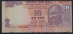 Printing Shifted Error Ten Rupees Note of 2017 Signed by Urjit R Patel.