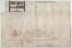 TELEGRAPH-FORM-TIED-WITH-6A-&2RS-ARCHIOLOGICAL-SERIES-STAMPS