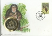World Wide Sierra Leone  Fund For Nature Chimp Cover with Coin 
