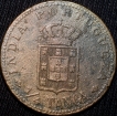 Copper-1/4-Tanga-of-Carlos-I(AD1901)-of-INDO-PORTUGAL-KM-#15