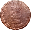 Copper-1/4-Tanga-of-Carlos-I(AD1901)-of-INDO-PORTUGAL-KM-15