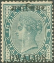 GWALIOR QV 1885-97 1/2a Blue-green