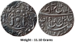 IPS-;-Awadh-State-;-Wajid-Ali-Shah-;-High-Grade-Large-Flan-Silver-Rupee-
