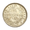 Victoria-1/4-Rupee-1840-Divided-Legend-Silver-Coin-UNC
