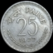 1977-Twenty-Five-Paise-Coin-of-Calcutta-Mint-Very-Fine-Condition