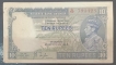 Ten Rupee Bank Note Signed by J B Taylor issued in 1938 of S. No G42 793425