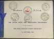 Navy-Blue-India-Postage-Stamp-Centenary-Souvenir-Album-with-Five-cancellations