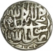 Akbars Silver Rupee Coin of Agra Style of Hijri Year 984.