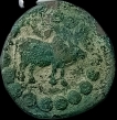 Copper-Coin-of-Lichchavi-of-Narendra-Deva-of-Nepal.