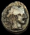 Rubrius-Dossenus-Silver-Denarius-Coin-of-Roman-Empire.