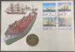 Germany’s-Special-Cover-with-coin-of-Ships-theme-of-1988-