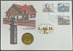 Germany’s-Special-Cover-with-coin-of-Railway-and-mansion-theme-of-1988.