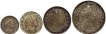 Set-of-Four-Different-Silver-Coins-of-Baroda-State-of-Sayaji-Rao-III.