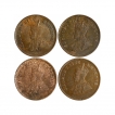-Calcutta-and-Bombay-Mint-Bronze-One-Twelfth-Anna-Coins-of-King-George-V-of-1923-and-1924