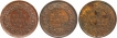 -Calcutta-Mint-Bronze-Half-Pice-Coins-of-King-George-V-of-1931-and--1932-and-1933