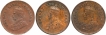 -Calcutta-Mint-Bronze-Half-Pice-Coins-of-King-George-V-of-1931-and--1932-and-1933