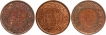 Calcutta-and-Bombay-Mint-Bronze-Half-Pice-Coins-of-King-George-VI-of-1939-and-1940