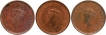 Calcutta-and-Bombay-Mint-Bronze-Half-Pice-Coins-of-King-George-VI-of-1939-and-1940