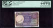Autographed by Ex-Finance Secretary M S Ahluwalia One Rupee Banknote of 1994.