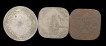 Hyderabad-State Three-Different-Types-of-One-Anna-Coins.