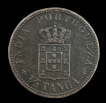 Roman-Numeral-dating-Bronze-Half-Tanga-Coin-of-Carlos-I-of-Indo-Portuguese.