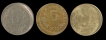 Lot-of-Three-Brass-Nickel-Five-Rupees-Error-Coins-of--Republic-India.